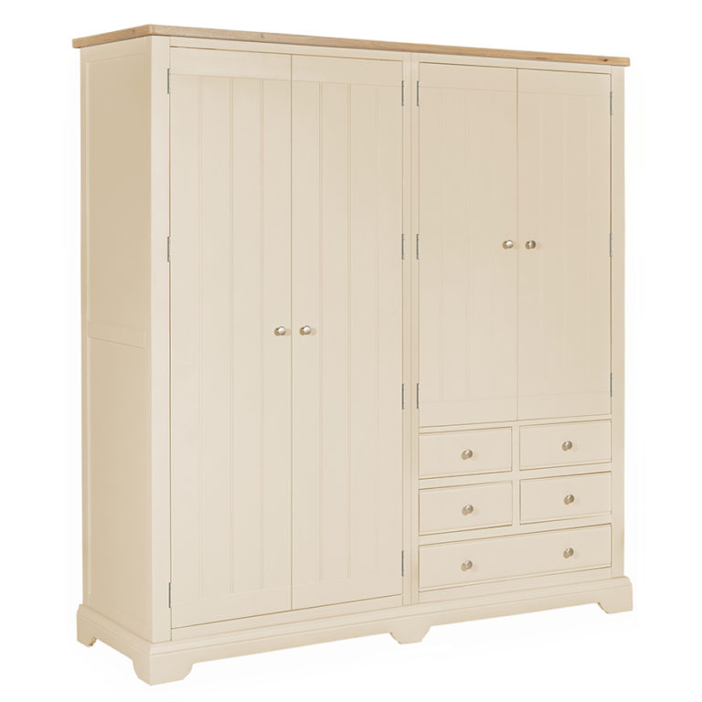 Oak Quad Wardrobes Free Delivery & Returns Oak World