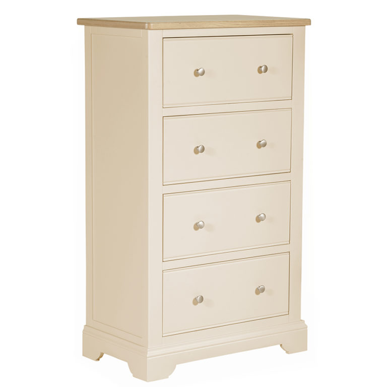 Cobblestone Grey 4 drawer tall chest Fully Assembled Free Delivery