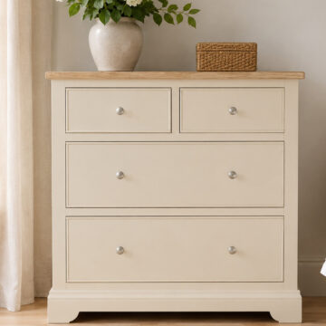 Kirkby Cobblestone Grey 2 Over 2 Chest | Assembled