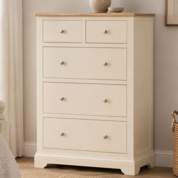 Kirkby Cobblestone Grey 2 Over 3 Chest | Assembled