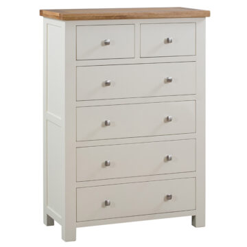 Wynyard Ivory 2 Over 4 Chest of Drawers | Assembled