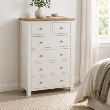 Wynyard Ivory 2 Over 4 Chest | Assembled