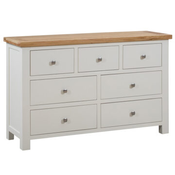 Wynyard Ivory 3 Over 4 Chest of Drawers | Assembled
