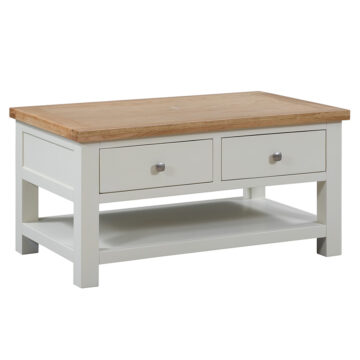 Wynyard Ivory 2 Drawer Coffee Table | Assembled