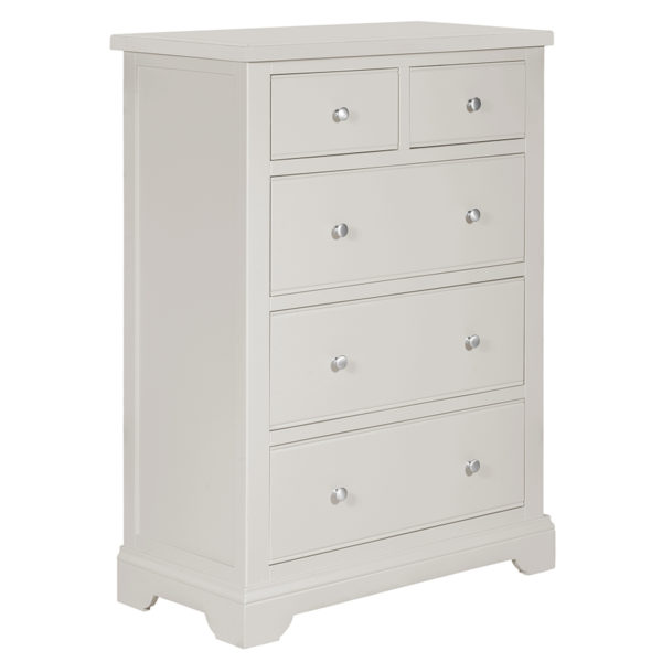 Staveley Grey 2 Over 3 Chest | Fully Assembled