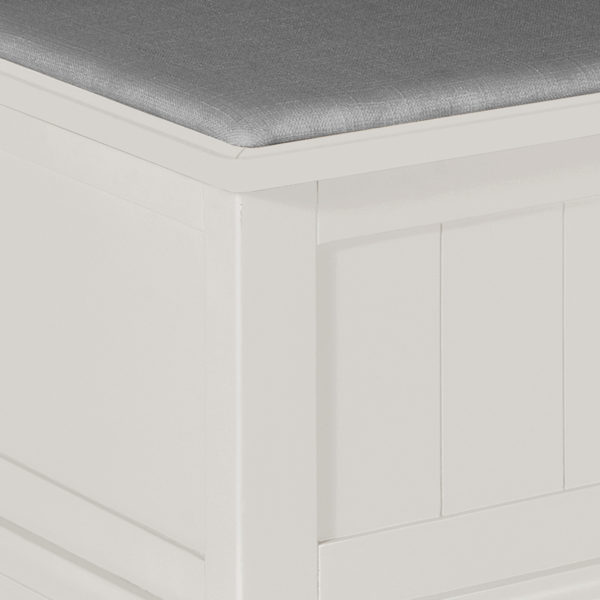 Staveley Grey Blanket Box | Fully Assembled