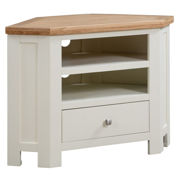Wynyard Ivory Corner TV Unit | Fully Assembled