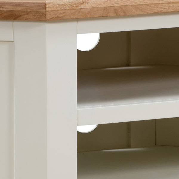 Wynyard Ivory Corner TV Unit | Fully Assembled