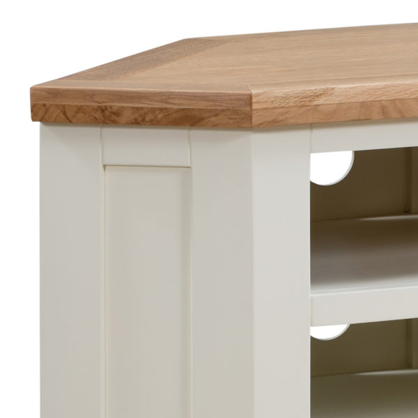 Wynyard Ivory Corner TV Unit | Fully Assembled