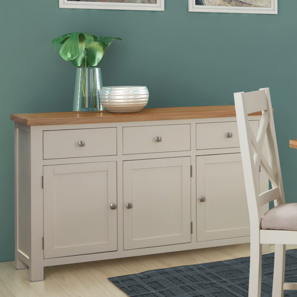 Wynyard Ivory 3 Door Sideboard | Fully Assembled
