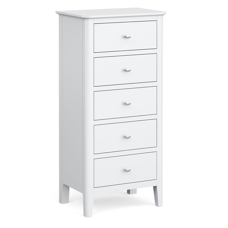 Hampstead White Tallboy Fully Assembled Free Delivery