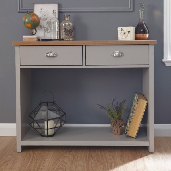 Fife Grey Console Table | Grey | Self Assembly