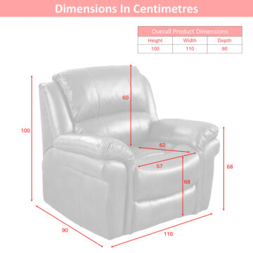 Farnham Tan Leather Armchair Electric Recliner