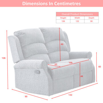 Windsor 3+2 Seat Reclining Suite In Latte Fabric