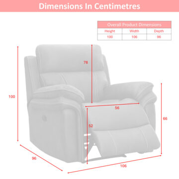 Beige Richmond Sahara Leather Reclining Armchair