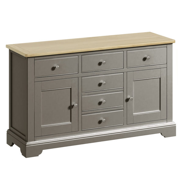 Kirkby Pewter Grey Sideboard | Fully Assembled