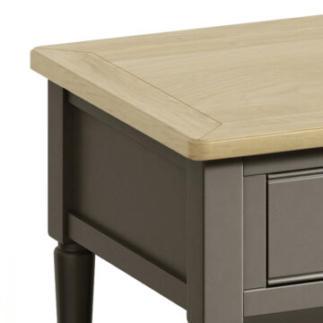 Kirkby Pewter Grey 2 Drawer Coffee Table