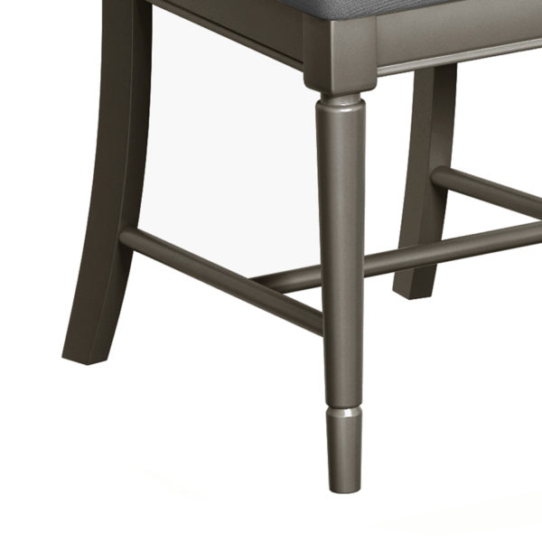 Kirkby Pewter Grey Dining Chair | Fully Assembled