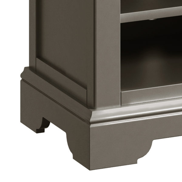 Kirkby Pewter Grey TV Cabinet | Fully Assembled