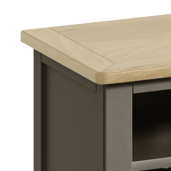 Kirkby Pewter Grey TV Cabinet | Fully Assembled