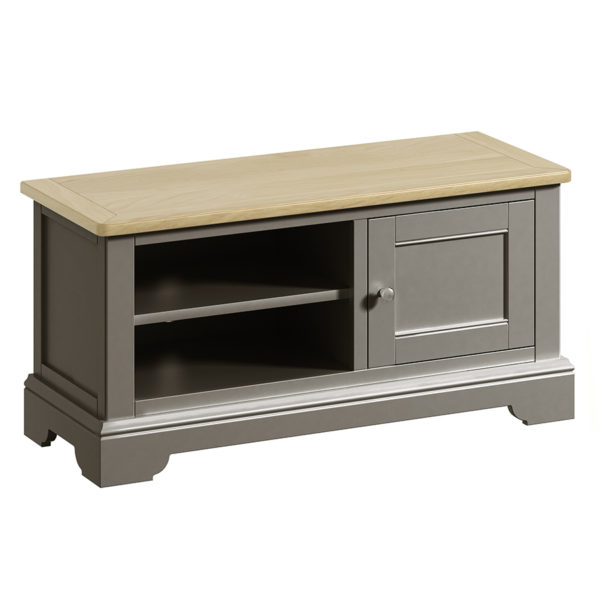 Kirkby Pewter Grey TV Cabinet | Fully Assembled
