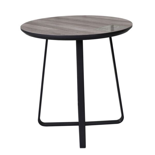 Black Delta Contemporary Round Side Table