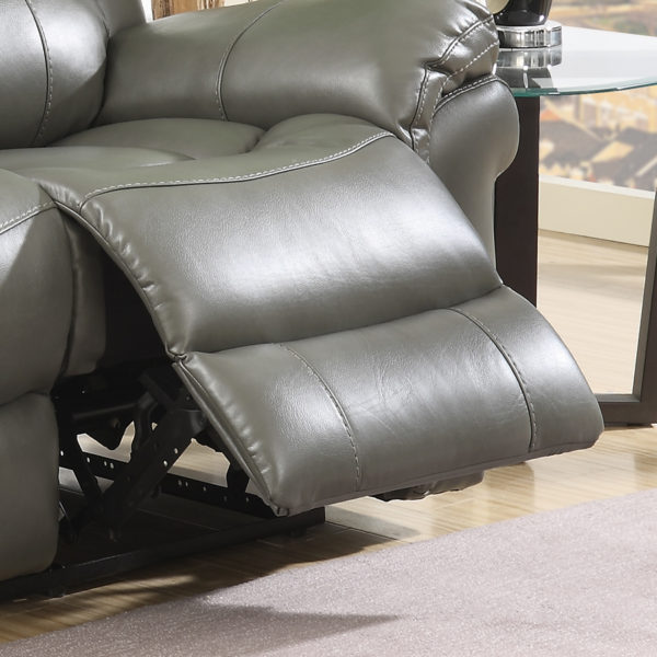Farnham Grey Leather 3+2 Recliner Suite | Clearance