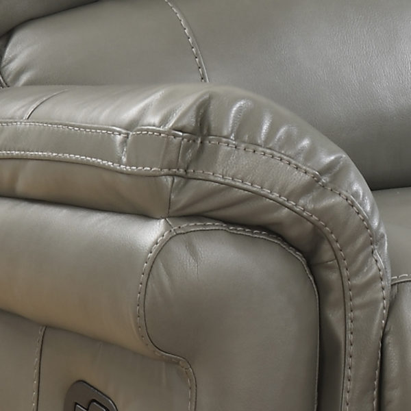 Farnham Grey Leather 3+2 Recliner Suite | Clearance