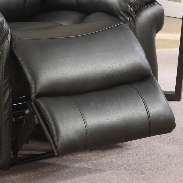 Farnham Black Leather 3+1+1 Recliner Suite