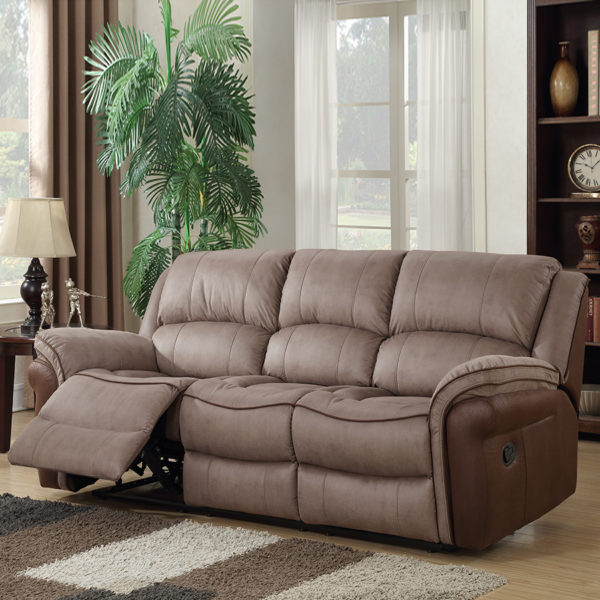 Farnham Fusion Taupe Fabric Sofa 3 Seat Recliner
