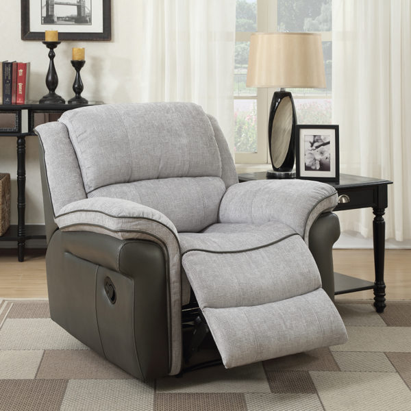 Farnham Fusion Grey Fabric Armchair Recliner | Clearance