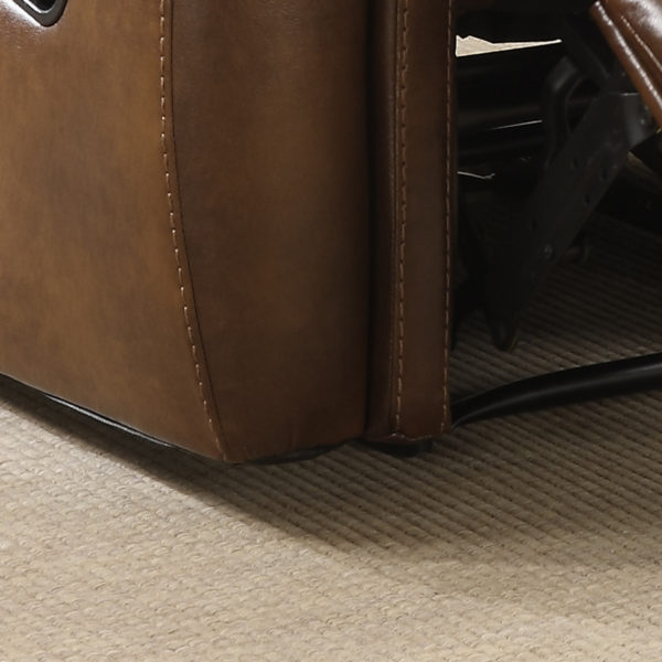Farnham Tan Leather Armchair Electric Recliner