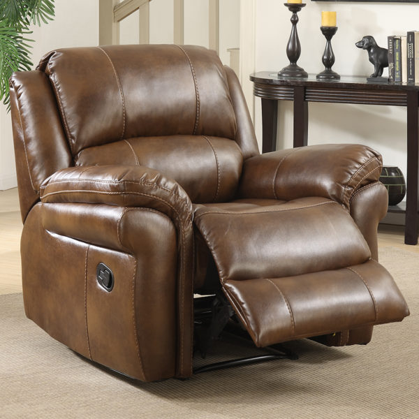 Farnham Tan Leather Armchair Electric Recliner