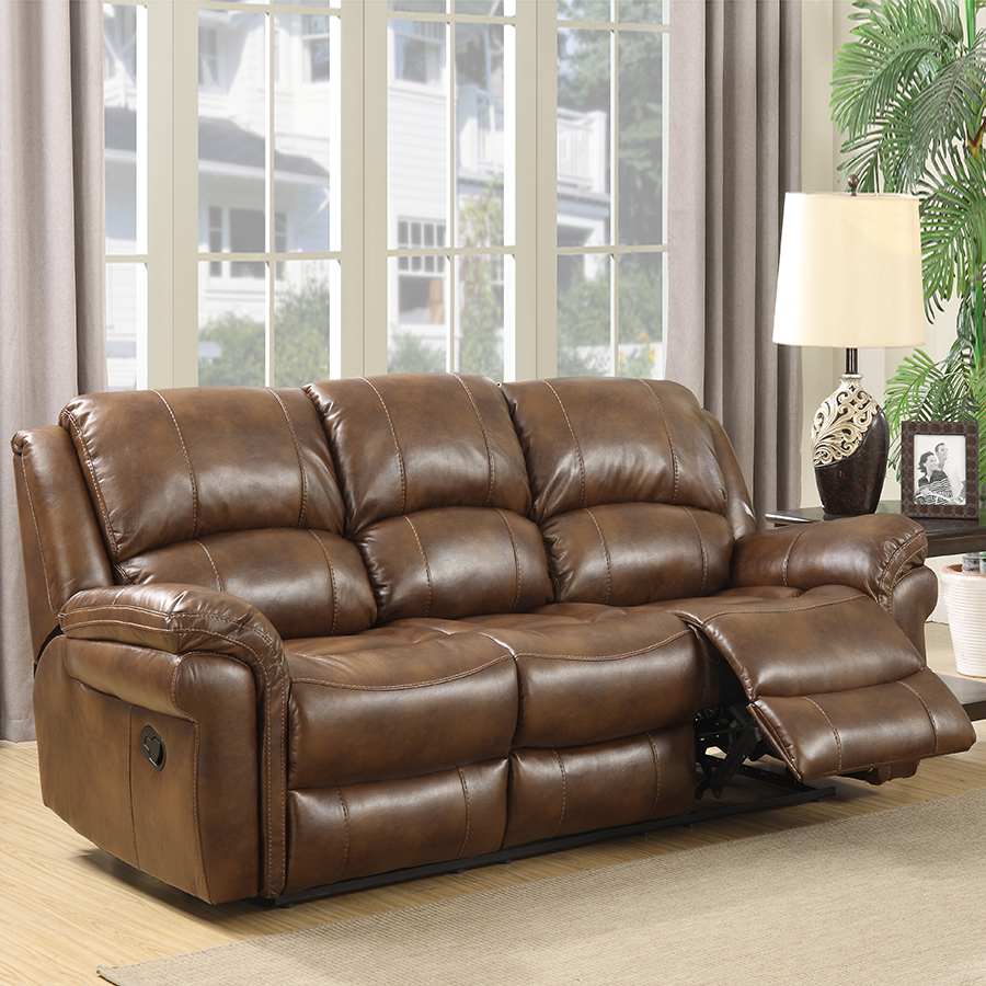 Farnham Tan Leather Sofa 3 Seat | Low Prices & Free Delivery