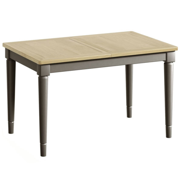 Kirkby Pewter Grey 4ft Extending Dining Table | 125-165cm