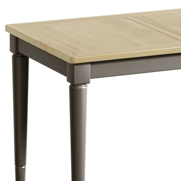 Kirkby Pewter Grey 4ft Extending Dining Table | 125-165cm