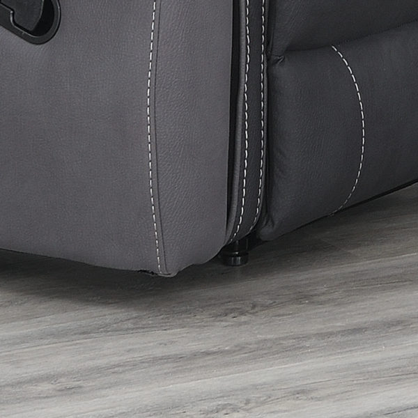 Kingston Fusion Charcoal Fabric Armchair Recliner Grey