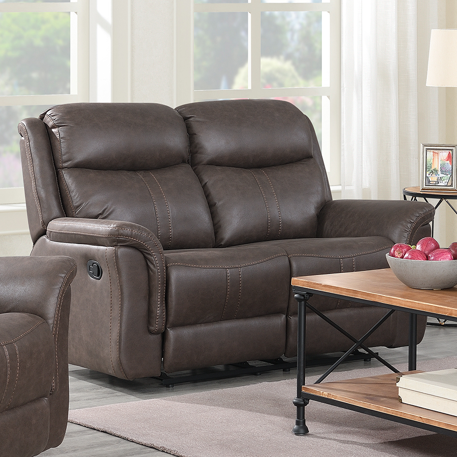 rustic reclining sofa