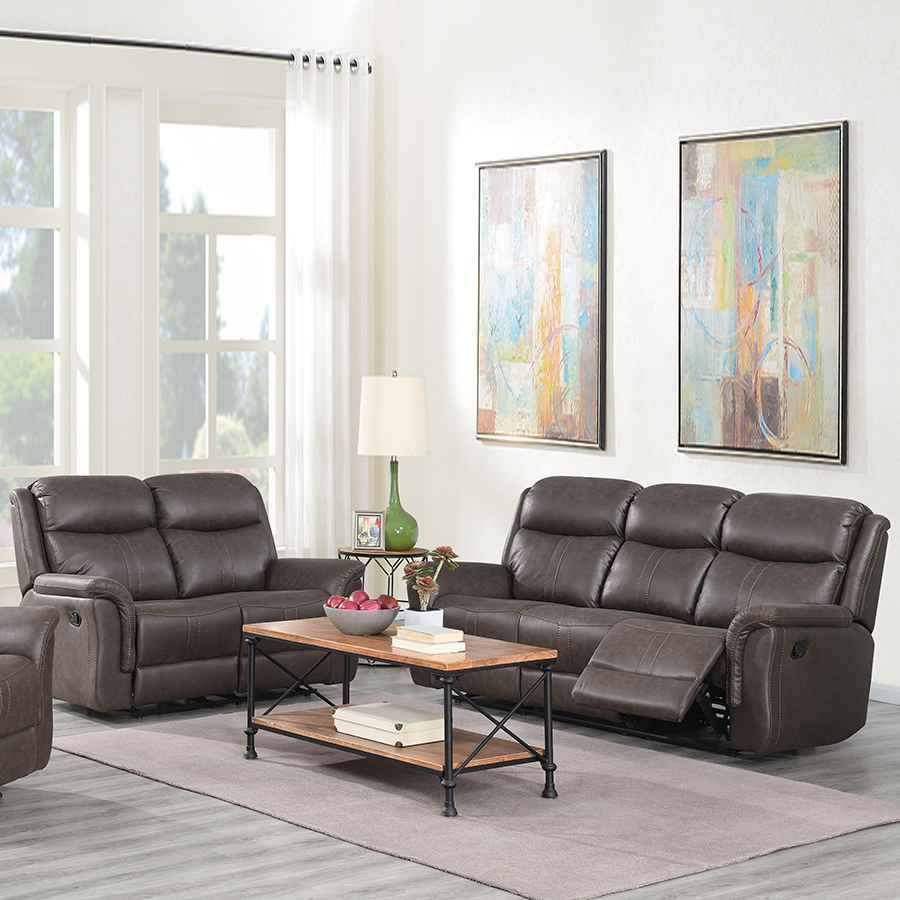 Portland Rustic Rustic Brown 3 2 Reclining Suite Free Delivery
