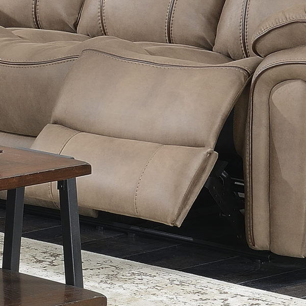 Beige Richmond Sahara Leather Reclining Armchair