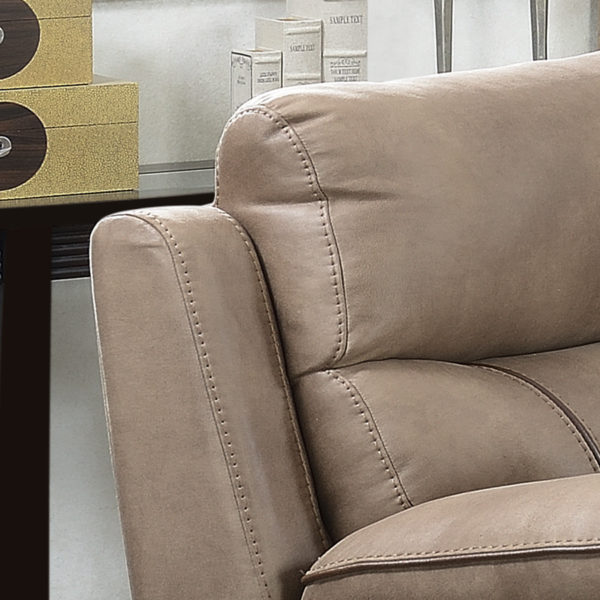 Beige Richmond Sahara Leather Reclining Armchair