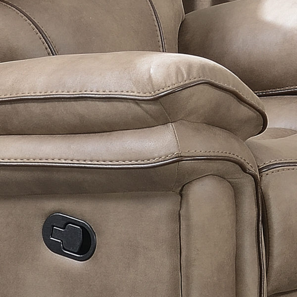 Beige Richmond Sahara Leather Reclining Armchair