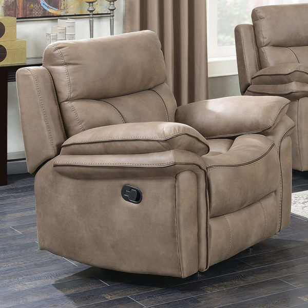 Beige Richmond Sahara Leather Reclining Armchair