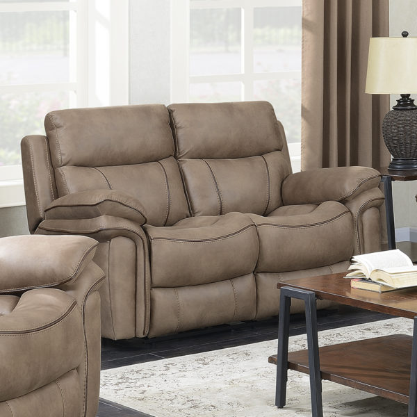 Beige Richmond Sahara Leather 2 Seat Reclining Sofa