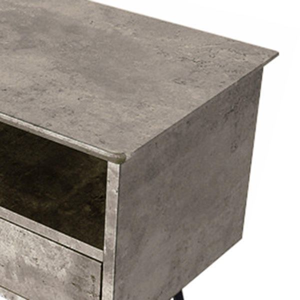 Patterdale Modern Concrete Effect TV Cabinet | Grey