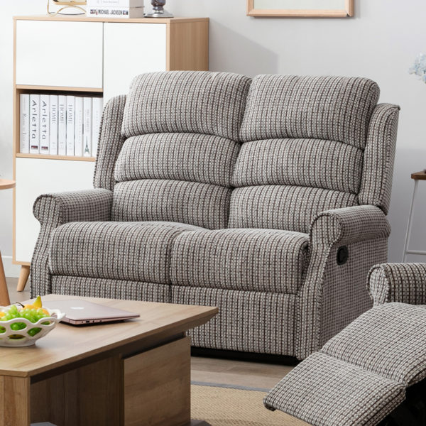 Windsor 3+2 Seat Reclining Suite In Latte Fabric