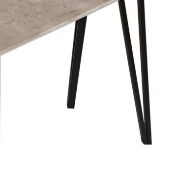 Patterdale Grey Modern Concrete Effect Console Table