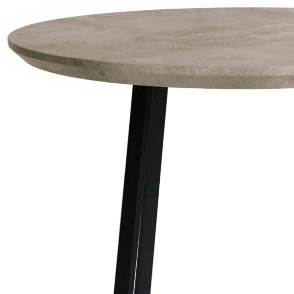 Patterdale Modern Concrete Effect Side Table | Grey