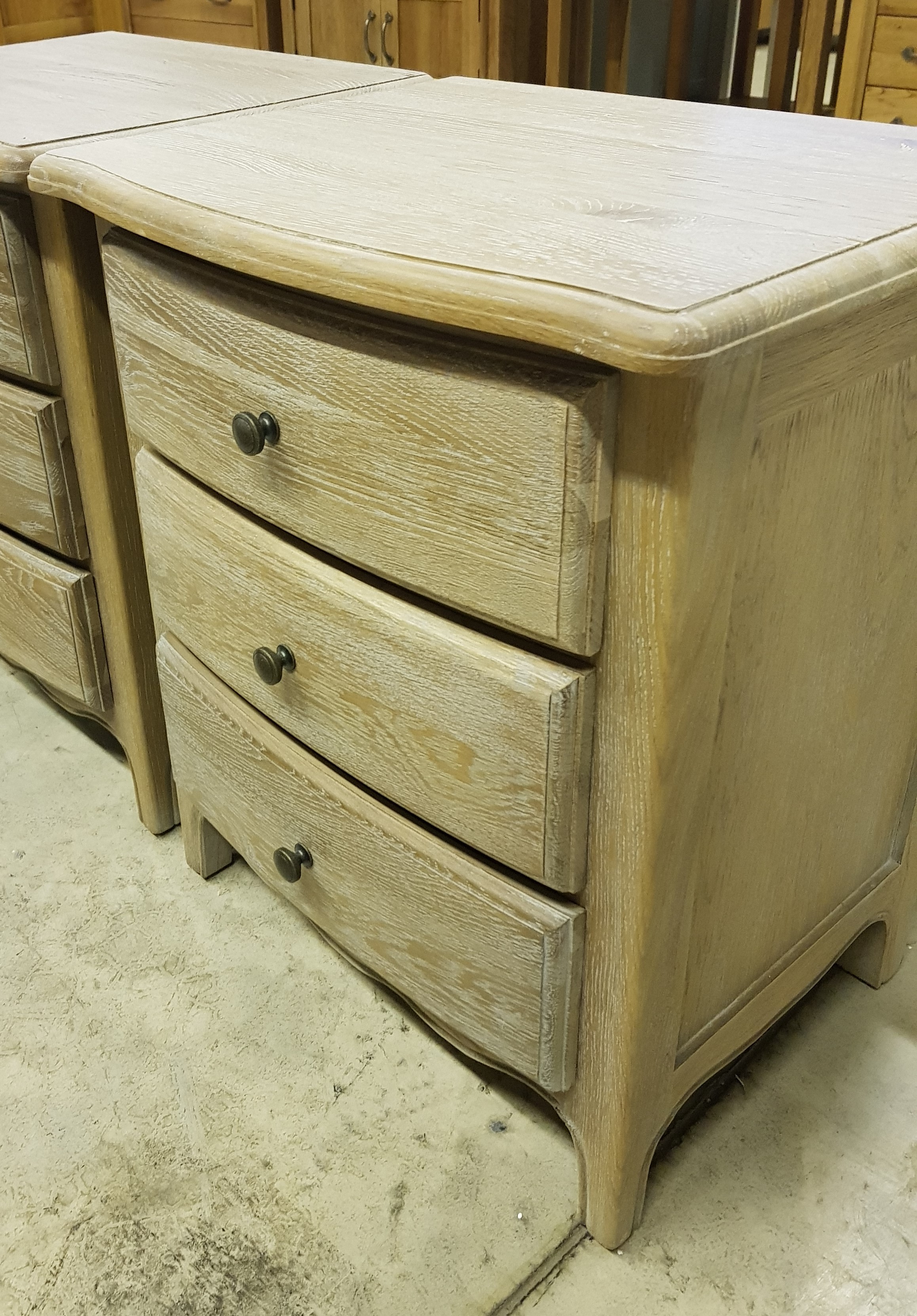 Paris Limed Oak Bedside Cabinet Clearance Click Collect