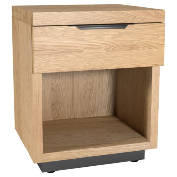 Industrial Oak 1 Drawer Bedside Cabinet